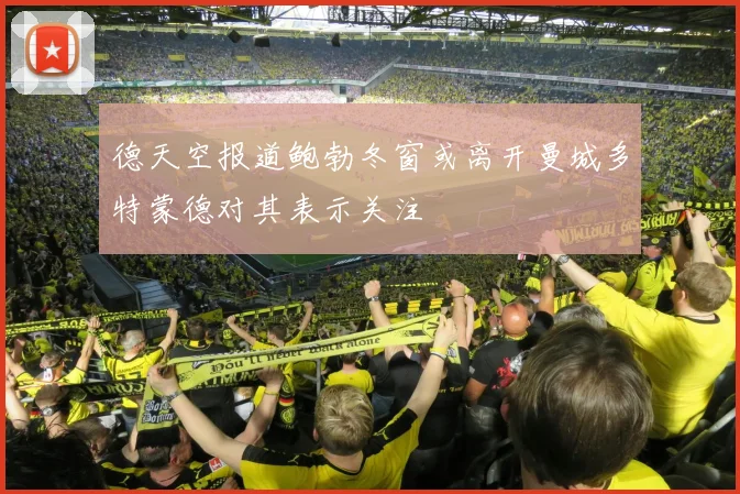 德天空报道鲍勃冬窗或离开曼城多特蒙德对其表示关注